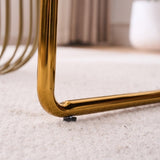 2 Chairs in 1 Box, Upholstered Hanging Armchair with Arm PocketsMetal frame, gold-plated W1901P147316