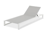 5-Level Adjustable 2-Piece Outdoor Chaise Lounge, Durable Aluminum Frame & Textilene Mesh, Perfect N779P281907W