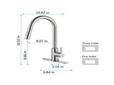 Touch Kitchen Faucet with Pull Down Sprayer-Brushed Nickel 57987813
