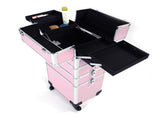 4 in 1 Aluminum Cosmetic Makeup Case Tattoo Box Pink 51021269