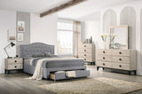 Modern Design Bedroom Furniture 1pc Cream 4 Drawers Beautiful Chest with Faux Marble Top B011P262327