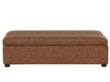 Twin Size Folding Ottoman Sleeper Bed with Mattress Convertible Guest Bed Brown WF307724AAD