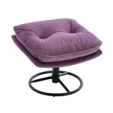 Accent chair TV Chair Living room Chair with Ottoman-PURPLE W676P232278