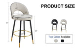 360 &deg rotatable bar chair.Modern PU comfortable upholstered bar chair with smooth and beautiful W1151P265583