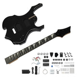 DIY 6 String Flame Shaped Style HSH Electric Guitar Kits with Mahogany Body, Maple Neck and 44335529