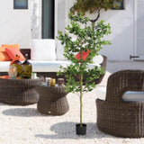 Domestic tung tree 180cm ground flower decoration artificial green plant wholesale manufacturers W2945P278514