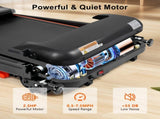 NEW Treadmills for Home, 2.5HP Quiet Folding Treadmill with Heart Rate Sensor, 300lbs Weight 31617397