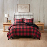 King/Cal King Faux Wool to Faux Fur Down Alternative Comforter Set B035100726