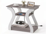 End Tables with Charging Station, 3-Tier Nightstand featuring USB, Type-C & Power Outlets, Black 32612293