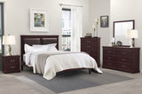 1pc Classic Traditional 2 Drawers Nightstand Cherry Finish Bedroom Furniture Wooden Bedside Table B011P233733