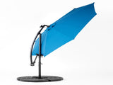 10ft Solar LED Offset Hanging Market Patio Umbrella W640P234516