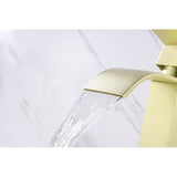 Waterfall Spout Single Handle Bathroom Sink Faucet W2287P154573