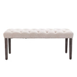 ZNTS Heng Ming Upholstered Tufted Ottoman , Velvet Dining Bedroom Footrest Stool Accent W212132683