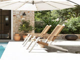 Atlas Adirondack Outdoor Lounge Chair Natural Beige All Weather Wicker B2719P320846