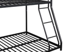 ZNTS Metal Twin over Full Bunk Bed/ Heavy-duty Sturdy Metal/ Noise Reduced/ Safety Guardrail/ CPC W42752468