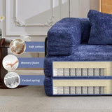 Compression Sofa,Convertible Floor Sofa Bed with Fixed-Shape Frame, Boneless Modular Sectional 43422984