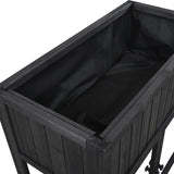TOPMAX Patio 35.4''x17.7''x37.4'' Mini Wood Cold Frame, Compact 2 Doors Garden Greenhouse with N717P229026B