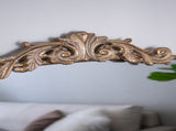40" x 31" Classic Design Gold Arch Mirror and Baroque Inspired Frame for Living Room Bathrrom W2078127696