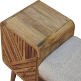 Artisan Furniture Solid Wood Boucle Carved Telephone Table B182P280795