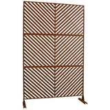 Outdoor & Indoor Privacy Metal Privacy 76" H48" W, Freestanding Decorative Privacy W465P193249