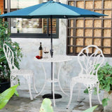 3 Pieces Patio Bistro Set, Rust-Resistant Cast Aluminum Outdoor Bistro Table and Chairs Set of 2, 03627350