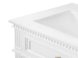 24'' Vintage Elegance Bathroom Cabinet Soft Closing Doors and Adjustable Shelf, Bathroom Vanity N710P446530K