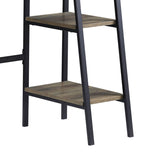 Garima Rustic Oak with Black Finished Legs Writing Desk B2726P243695