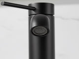 Single Handle Bathroom Faucet Lavatory Faucet Stainless Steel Single Hole-T10, Matte BlackUnable 03441011