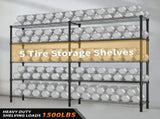 58''W Adjustable Storage Shelves 1500LBS NSF Wire Shelving Unit 5 Tier Metal Shelving for Storage 27764332