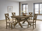 Raven Wood Fabric Upholstered Dining Chair Set of 2 T2574P164580