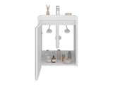 Bathroom Vanity Cabinet, 25.9" Height, 1 Door, Interior Storage - White B097P480477