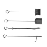 Firewood Rack with Fireplace Tools, Indoor Outdoor Firewood Holder, Flat Bottom with 2 Tiers for W2225142610