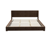 Solid Wood Platform Bed Frame with Headboard, No Box Spring Needed, Floor-standing bed, Easy 05799278