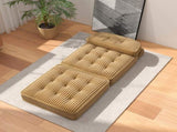 Convertible Corduroy Lounge Chair with Tufted Design, Full Foam Support, Fold-Out Sleeper & 43139691