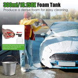 Cordless Pressure Washer 400PSI, 300W Portable Power Washer with 2 Nozzles & Foam Bottle, 1200mAh 90097827