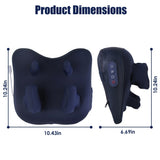 4D Deep Shiatsu Kneading Massager - 6 Nodes, 2 Heating Levels, 3 Intensities - Cordless with Auto 81604691