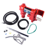 ZNTS Transfer of Gasoline Diesel Kerosene 12V 15 GPM Fuel Transfer Pump + Nozzle Kit 27750119