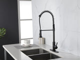 Spring kitchen with pull-out sprayer, stainless steel single handle single hole kitchen sink W2287P183742