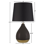 2-Tone Ceramic Table Lamp Set of 2 B035P264516