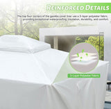 12'x20' Gazebo Cover for Hardtop Gazebos, Outdoor Universal Winter Gazebo Cover with Sidewalls and W1859P227658