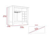 DEPOT E-SHOP Mojito Bar Cabinet, One Open Drawer, One Open Shelf, Black B097133096
