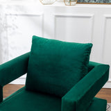 Lenola Contemporary Upholstered Accent Arm Chair, Green T2574P164510