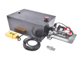 20 Quart Single Acting Hydraulic Power Unit 12V DC 3200 PSI Hydraulic Pump for Dump Trailer, Car 77482573