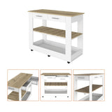 Brooklyn 46 Kitchen Island, Two Shelves, Two Drawers B128P148886