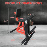 Adjustable Leg Extension and Curl Machine, Heavy Duty Leg Rotary Extension Machine for Lower Body 06392920
