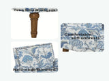 Accent Chair, Floral Upholstery, Nailhead Trim, Solid Wood Legs, Farmhouse Style, Armchair, Blue and 76208680