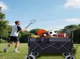 9" x 4" All-Terrain Balloon Wheels! 300L XL Heavy-Duty Folding Wagon Cart - 480lbs Capacity, W2932P317113