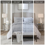 Full/Queen Back Print Long Fur Comforter Mini Set B03597194