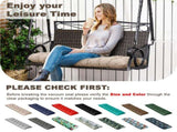 Outdoor Bench Cushion, 60 20 4 Inch, Tufted Waterproof Swing Cushion with Ties, for Patio Bench 49495217