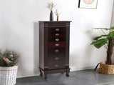 Standing Armoire Cabinet Makeup Mirror and Top Divided Storage Organizer, Large Standing 32145954